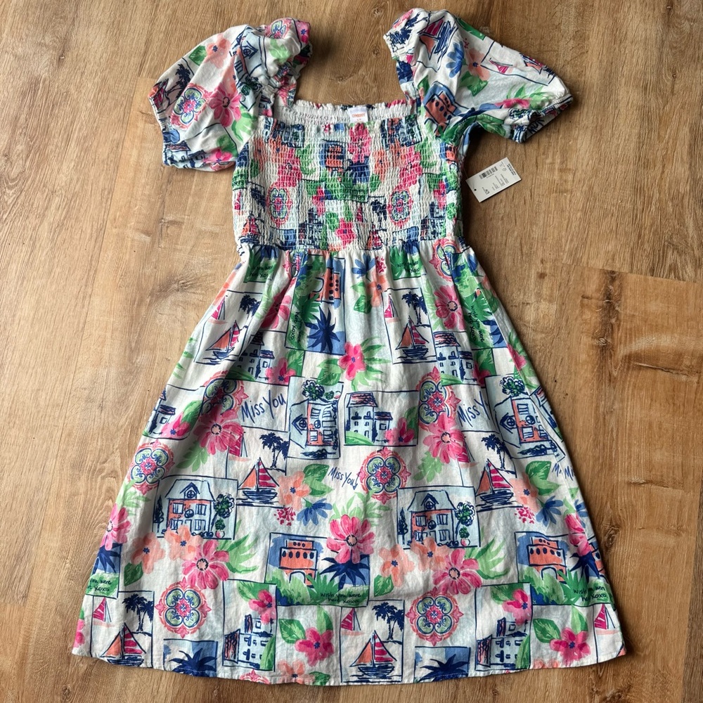NWT *ADULT* size small Gymboree linen blend dress.